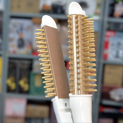 RIWA 2-in-1 Hair Straightener & Curling Comb