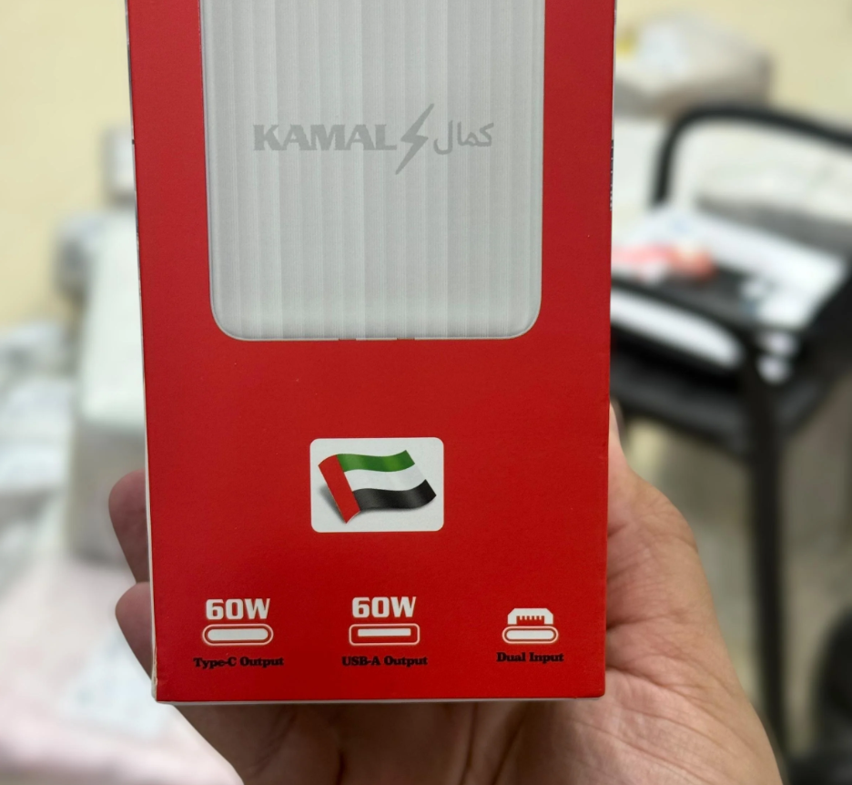Kamal K160 Portable Power Station Bank - 160,000mAh, 60W PD & QC3.0 Fast Charging