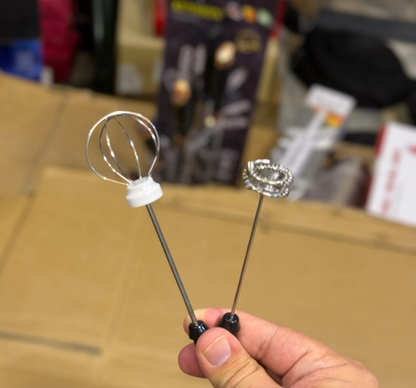 USB Rechargeable Speed-Adjustable Milk Frother & Coffee Whisk.