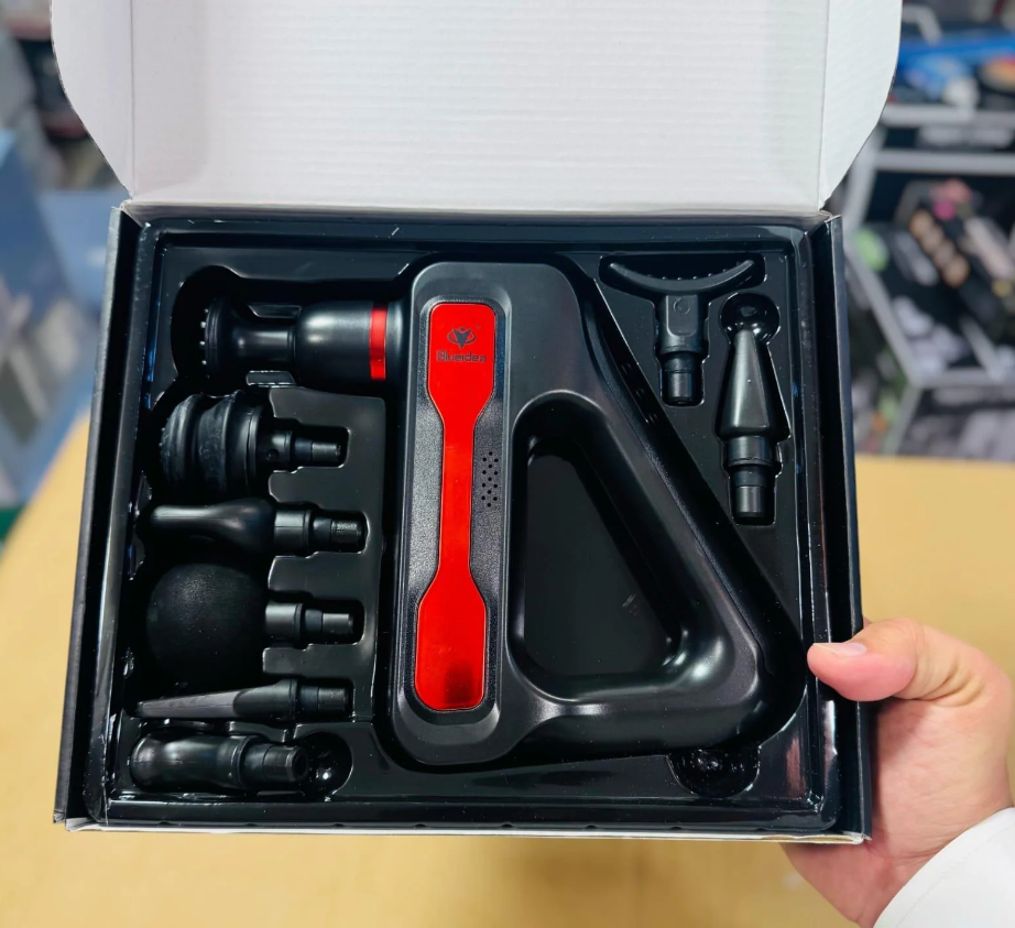 Blueidea LCD Display Fascial Gun - 32 Speeds & 8 Massage Heads**