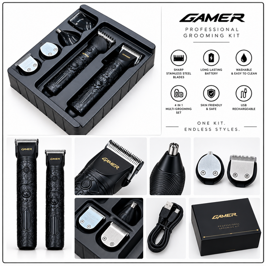 ✂️ Glaker 6-in-1 Beard Trimmer &amp; Hair Clipper — Complete Grooming Kit